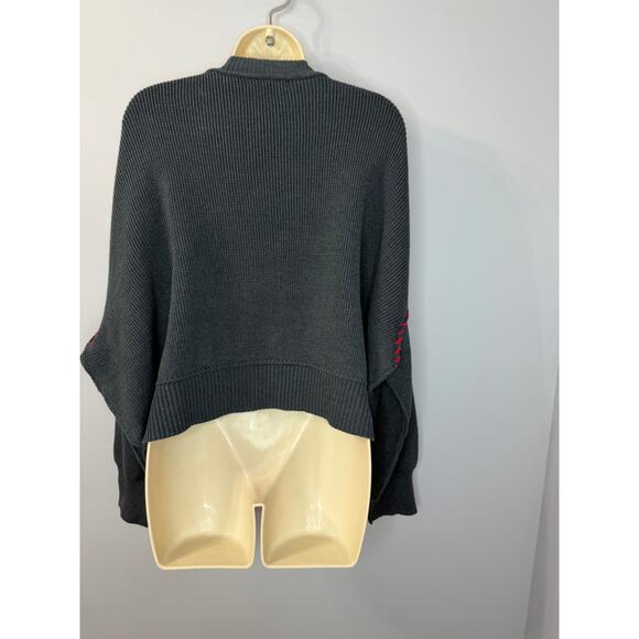 Miou Muse USA Rope Letter Sweater Blue Relax Oversized Women's L New - Picture 7 of 10